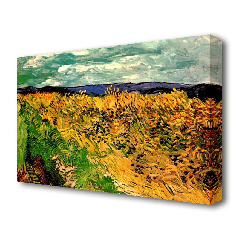 East Urban Home Leinwandbild Weizenfeld mit Kornblumen von Vincent van